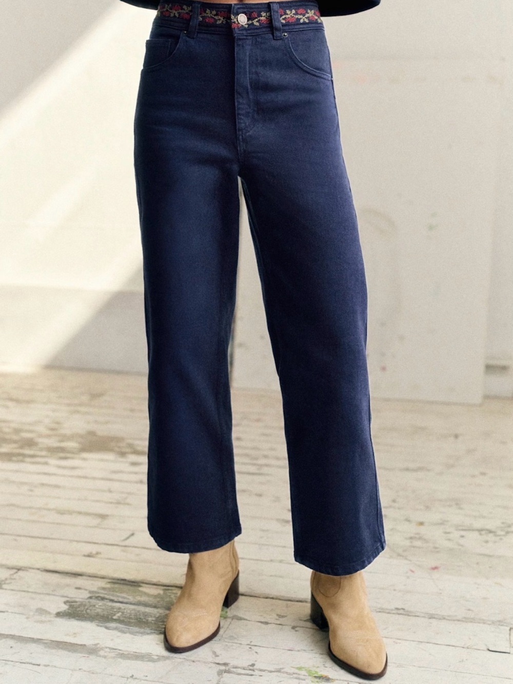 Sézane x Lucia Vergara Le Crop, sz 42 (10)